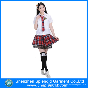 Shenzhen Ropa Venta al por mayor Elegante Sexy Japanese School Girl Uniforme